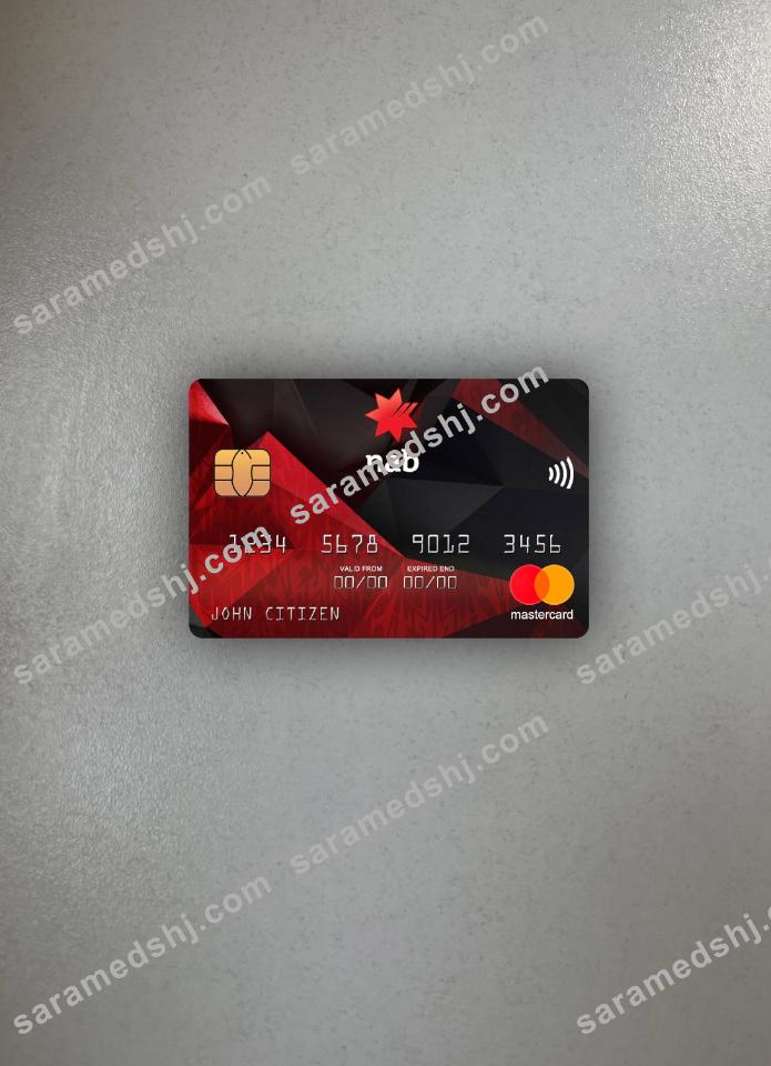 USA NAB bank mastercard photolook front